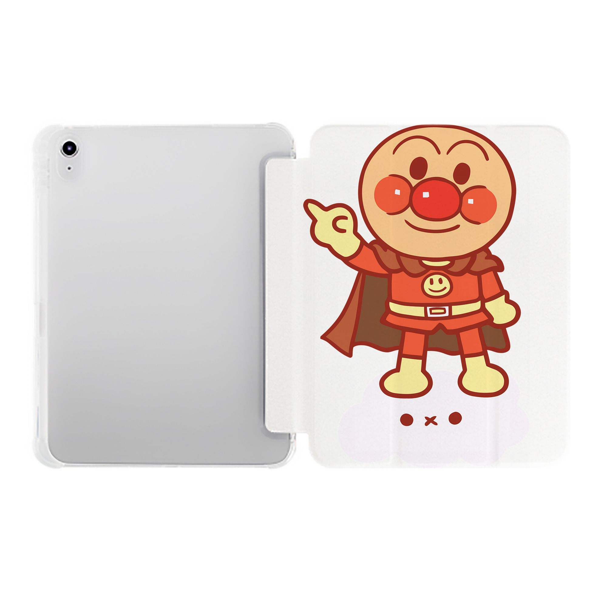 （画像用） アンパンマン Anpanman IPad ケース ペン収納付き 三つ折りスタンド PUレザー×シリコン 対応機種9.5/10.5/10.9インチ